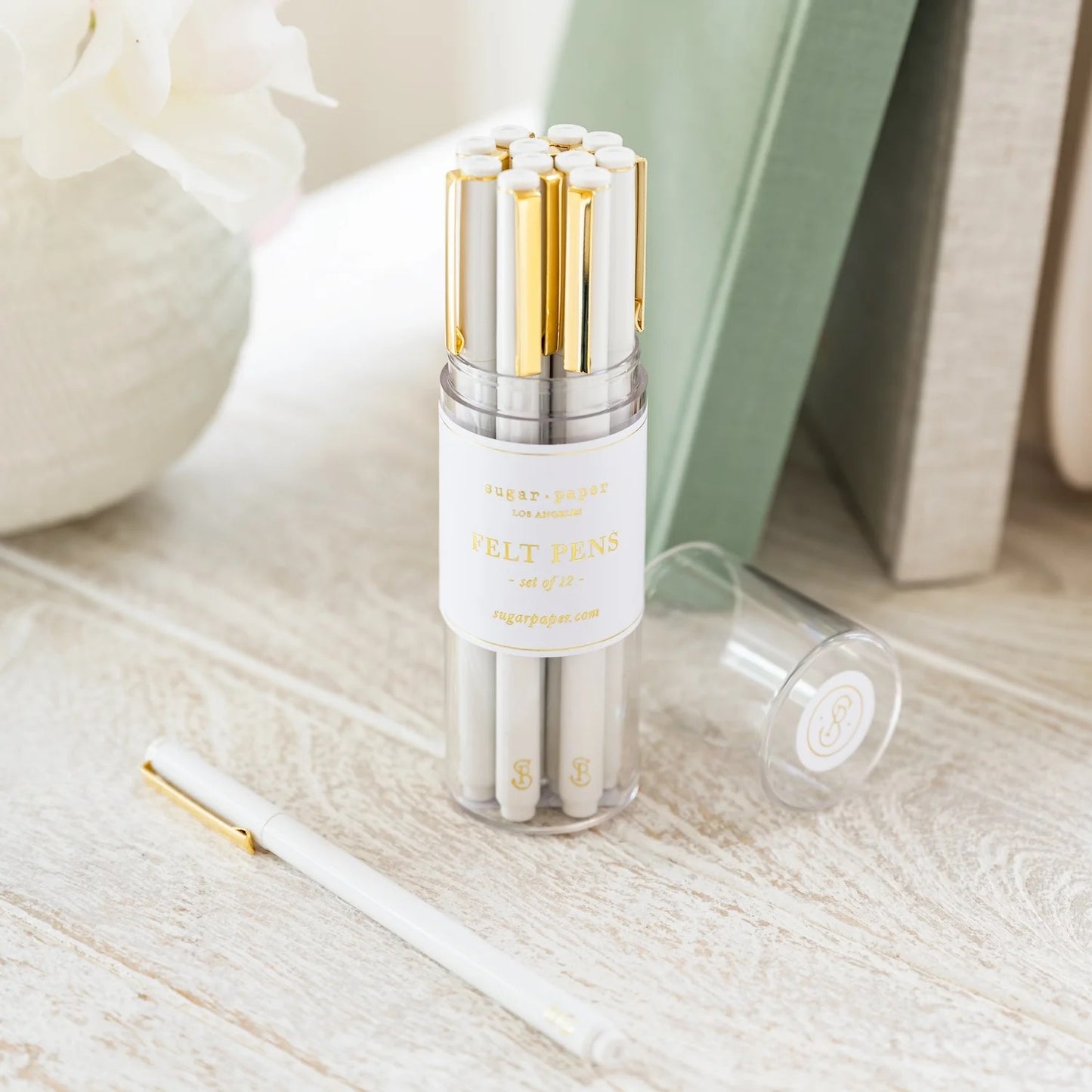 Crisp White Felt Pen Set x 12