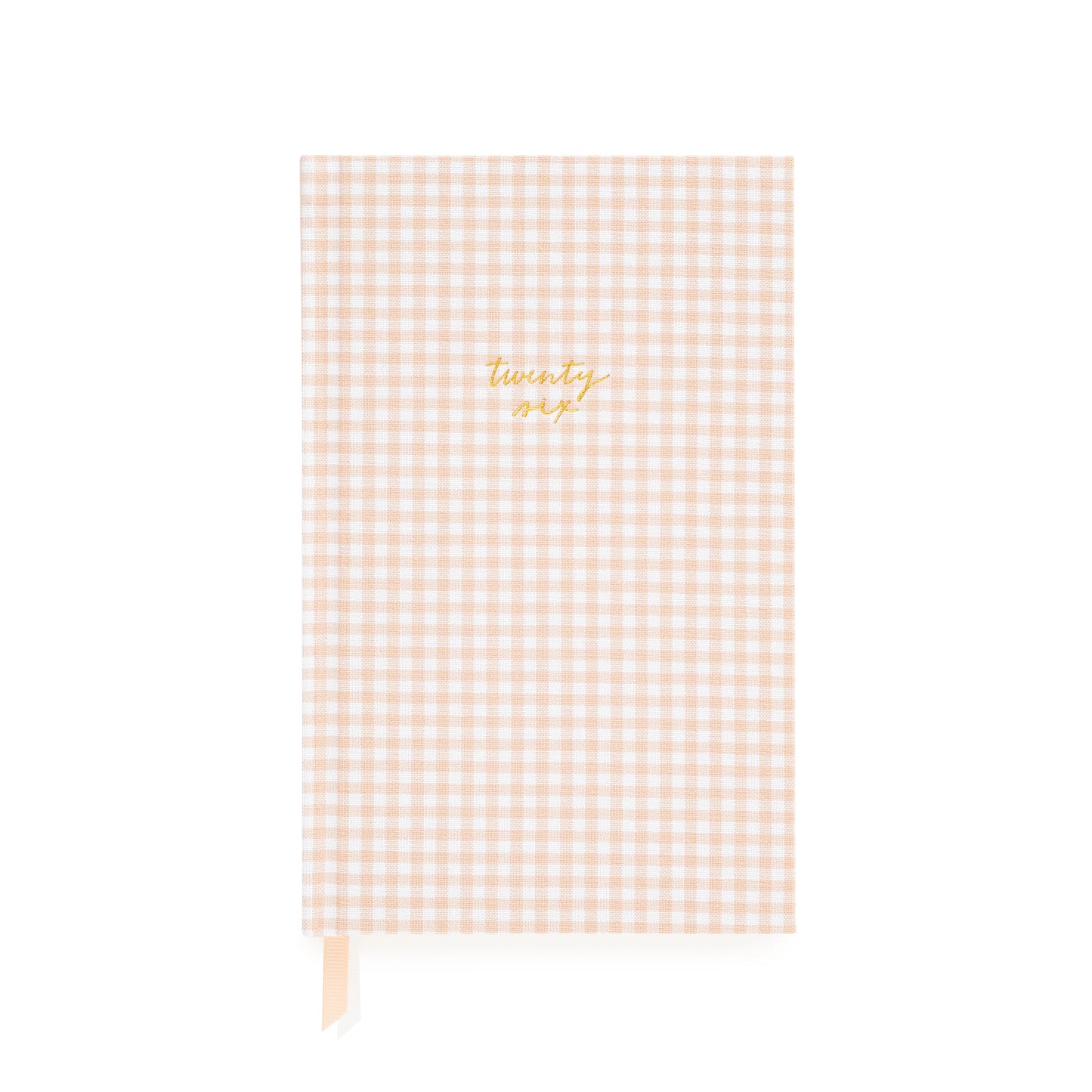 2026 Pink Gingham Small Bound Agenda