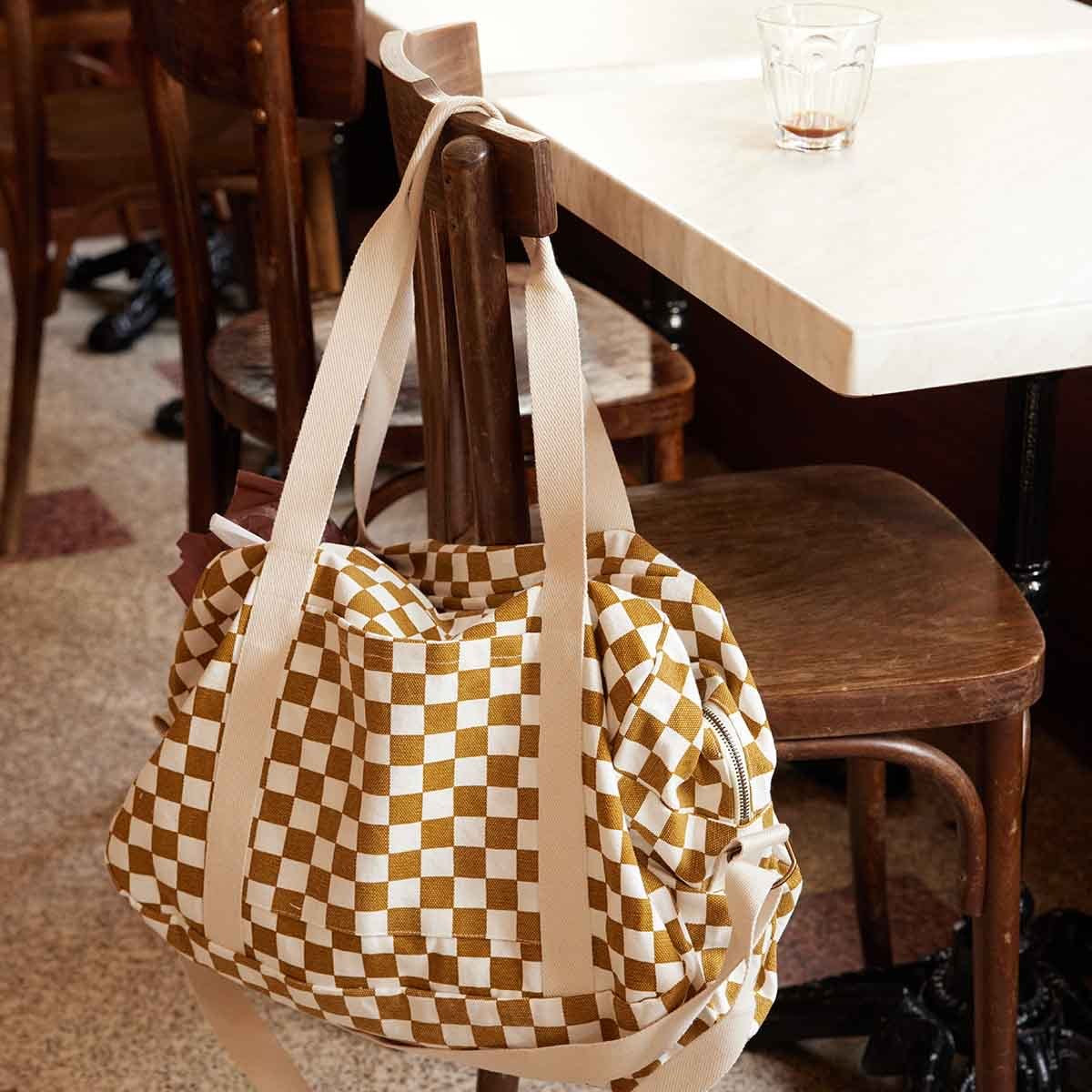 RAPHAEL BOWLING BAG NEW CHECK CARAMEL