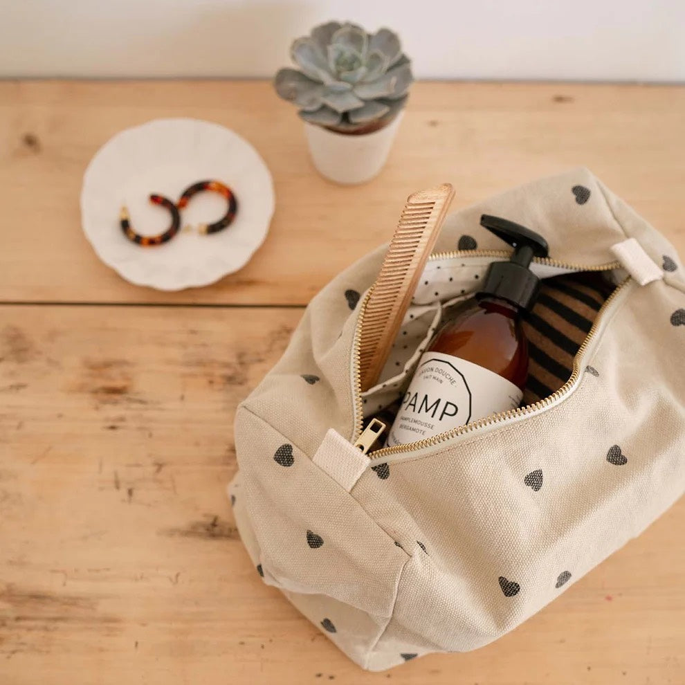Vic Bag Heart Print Sand