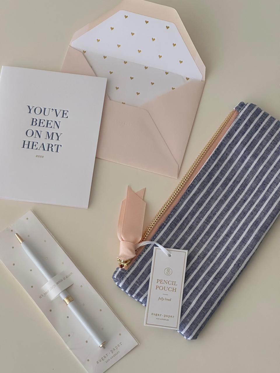 Pencil Pouch, Peninsula Stripe