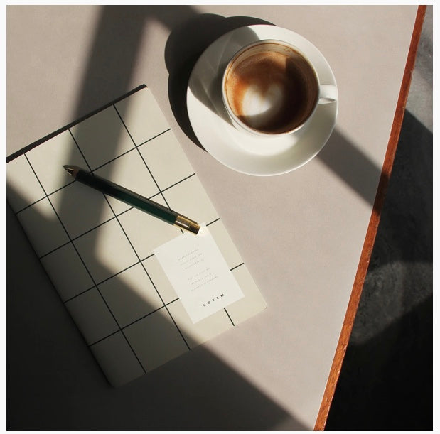 NOTEM Milo Weekly Planner Book - Light Gray