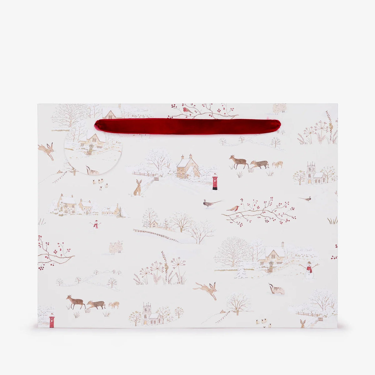 Snowy Village Gift Bag, Large