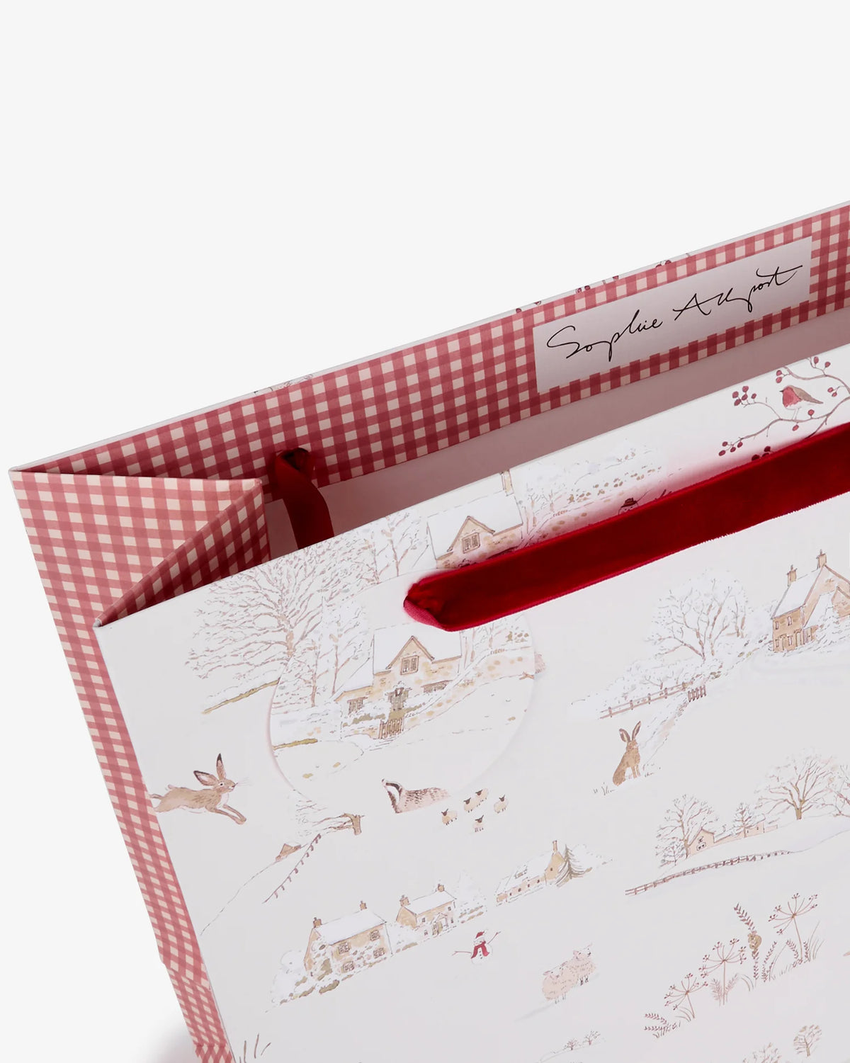 Snowy Village Gift Bag, Large