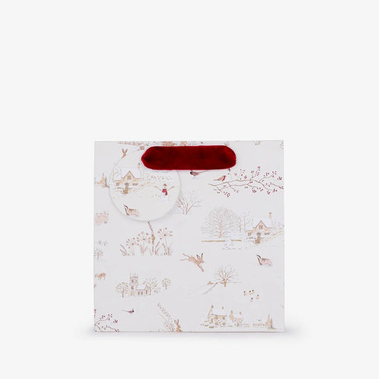 Snowy Village Gift Bag, Small