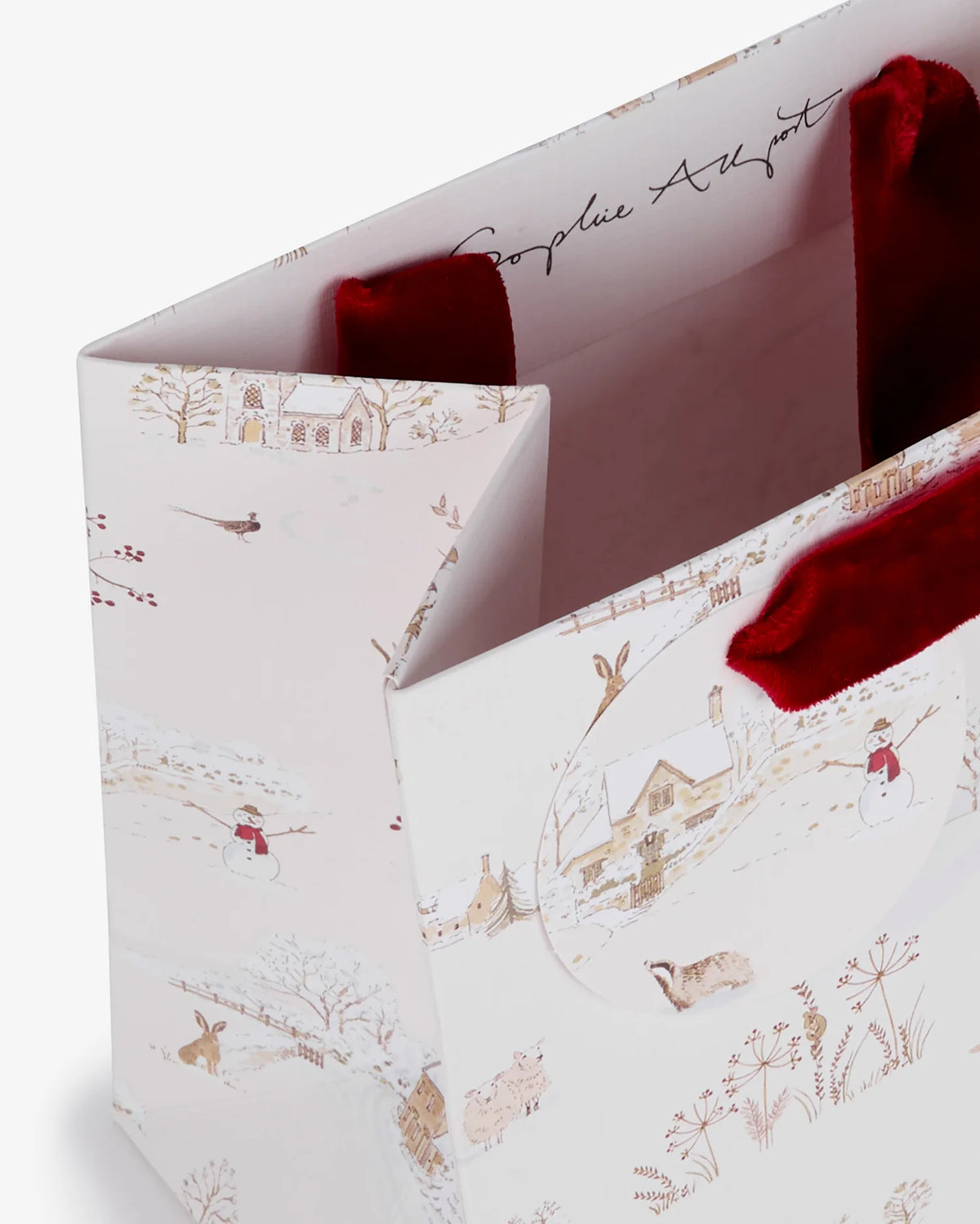 Snowy Village Gift Bag, Small
