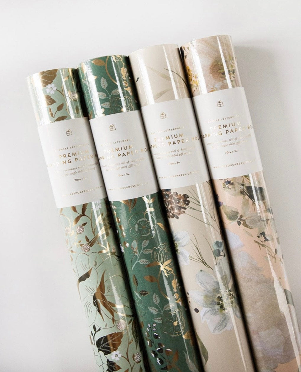Gift Wrap Roll 3M - A Christmas Garden (cream)
