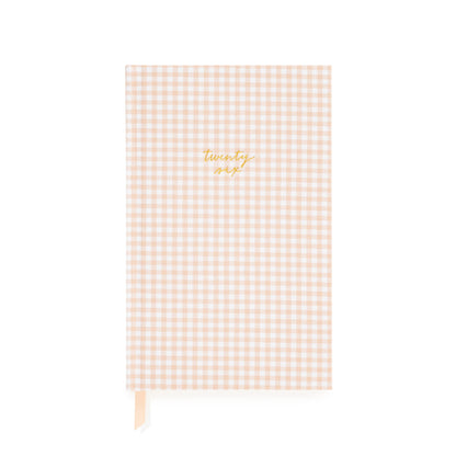 2026 Pink Gingham Small Bound Agenda