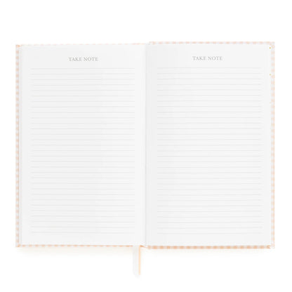 2026 Pink Gingham Small Bound Agenda