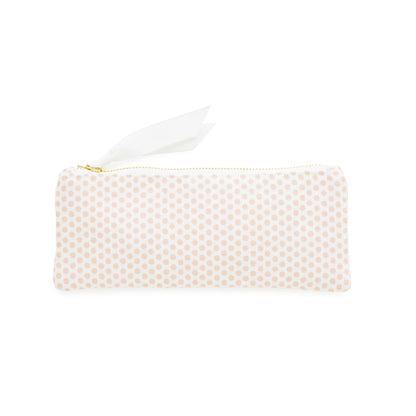 Pink Painted Dot Pencil Pouch