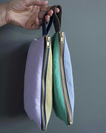 Wristlet Pouch Tricolo Lilas