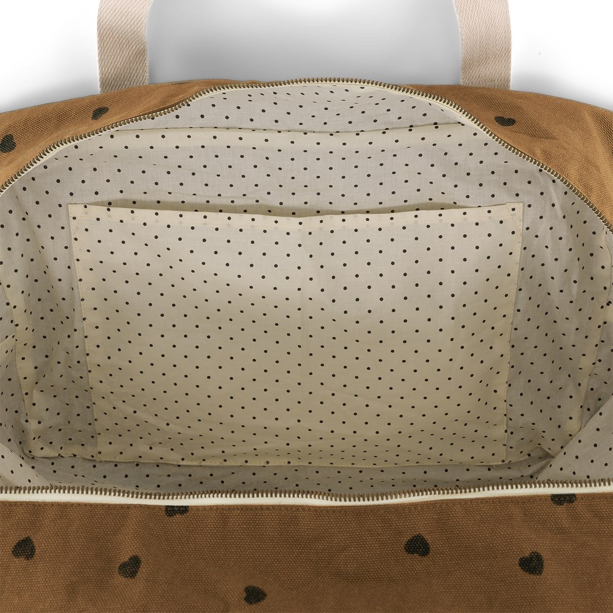 RAPHAEL BOWLING BAG HEART PRINT CUMIN