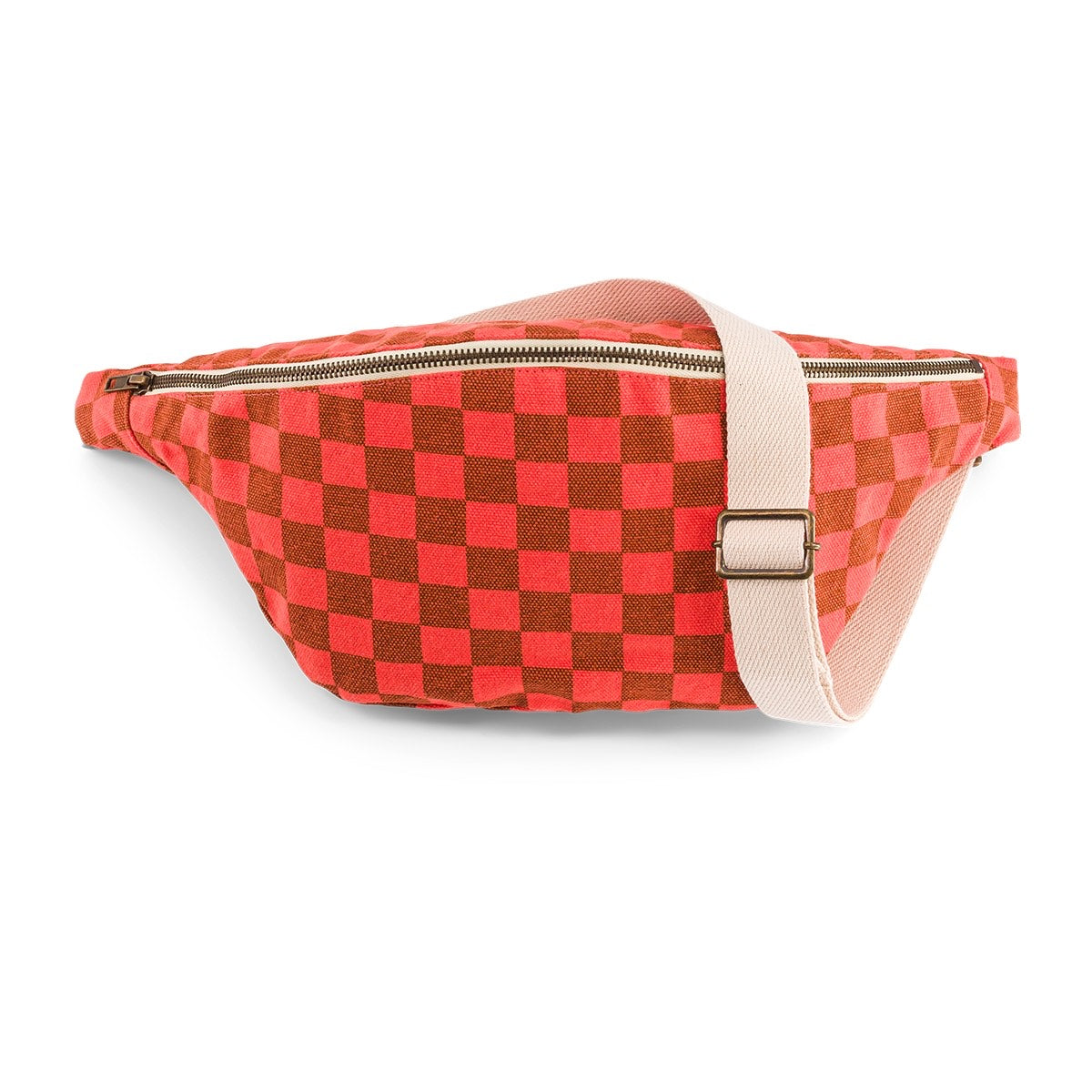 BANANA BAG CHECK CORAL