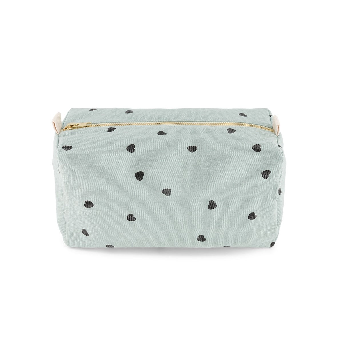 VIC WASH BAG HEART PRINT BLUE SPRAY
