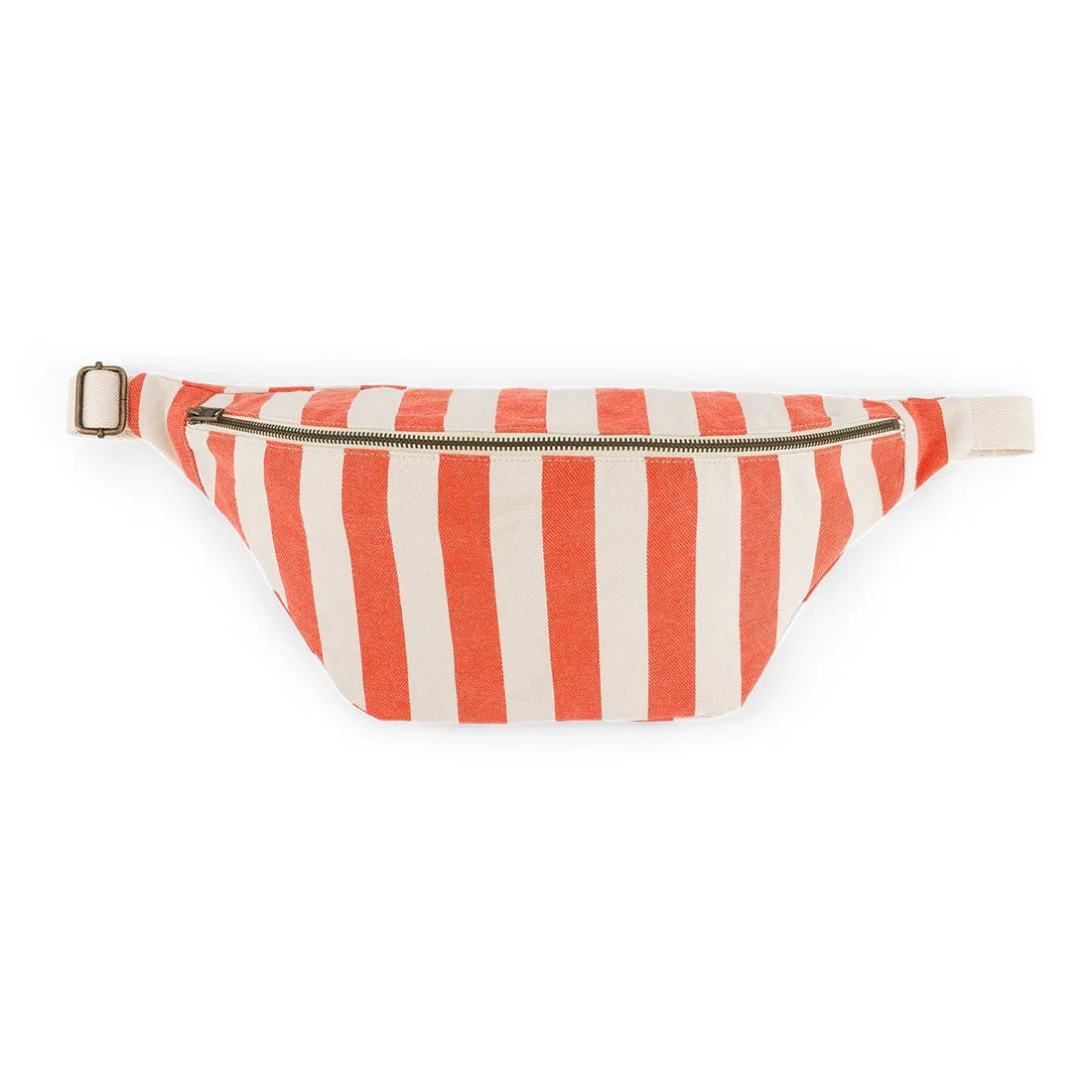Banana Bag Grey/Tomato Stripes