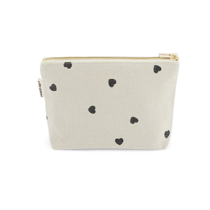 Sofia Pouch Heart Print Sand