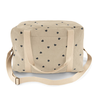 Raphael Bowling Bag Heart Print Sand