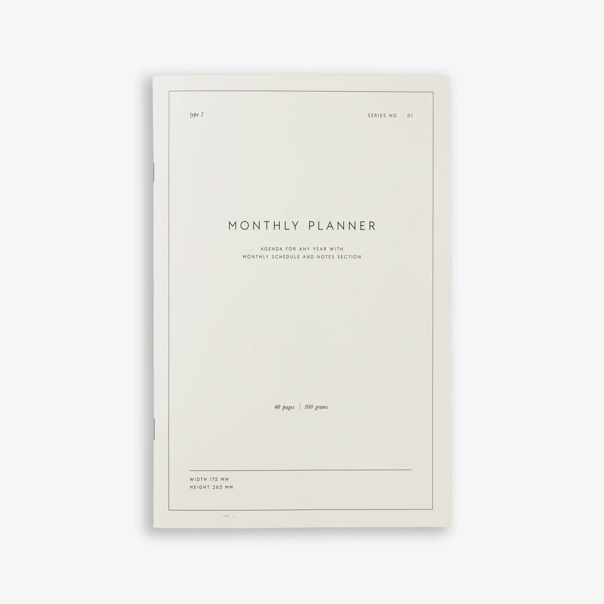Monthly Planner Notebook