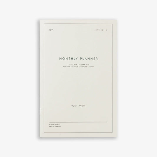 Monthly Planner Notebook