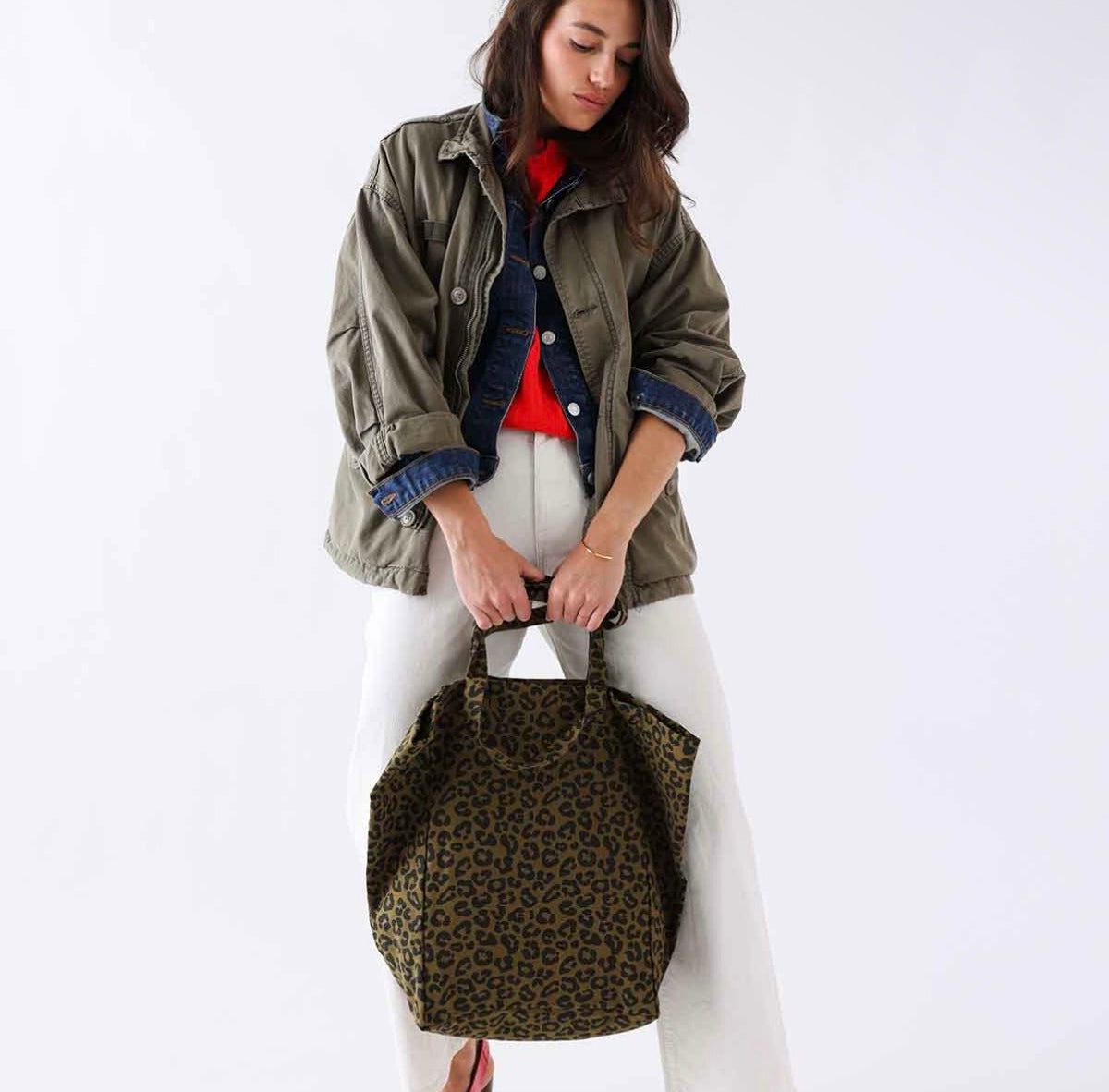Tote Bag Elisabeth, Graou Olive