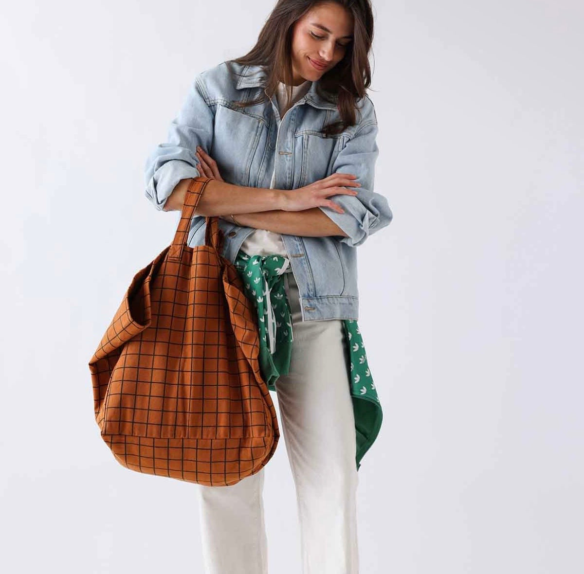 Tote Bag Elisa, Ginger School Check