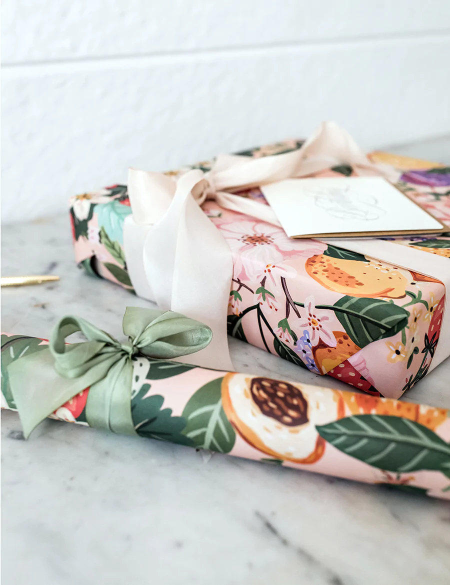 Summer Fruits / Around the World 2pcs Gift Wrap