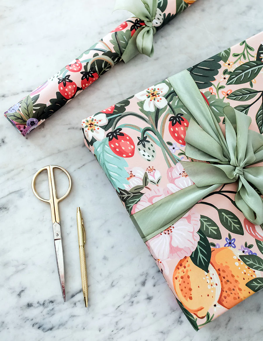 Summer Fruits / Around the World 2pcs Gift Wrap