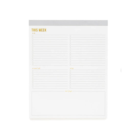 Weekly Pad, Large, Grey