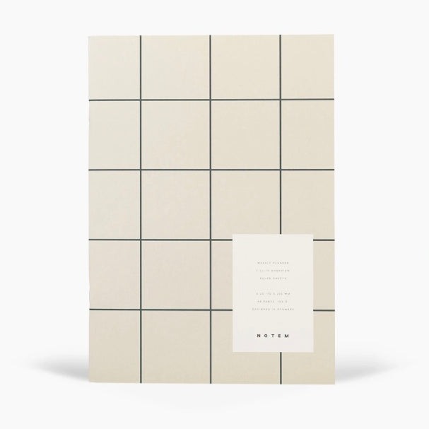 NOTEM Milo Weekly Planner Book - Light Gray – mercerstoreco